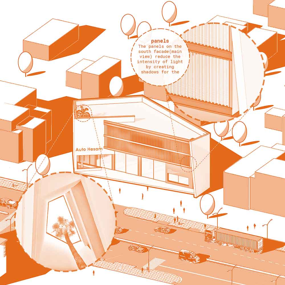 picture no. 6 of Auto Hesam project, designed by Mohammad Reza Kohzadi