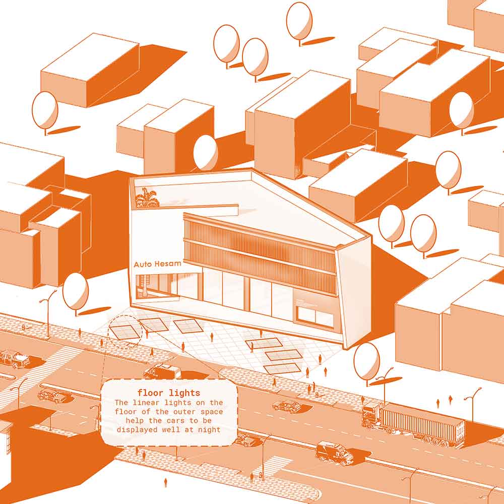 picture no. 7 of Auto Hesam project, designed by Mohammad Reza Kohzadi