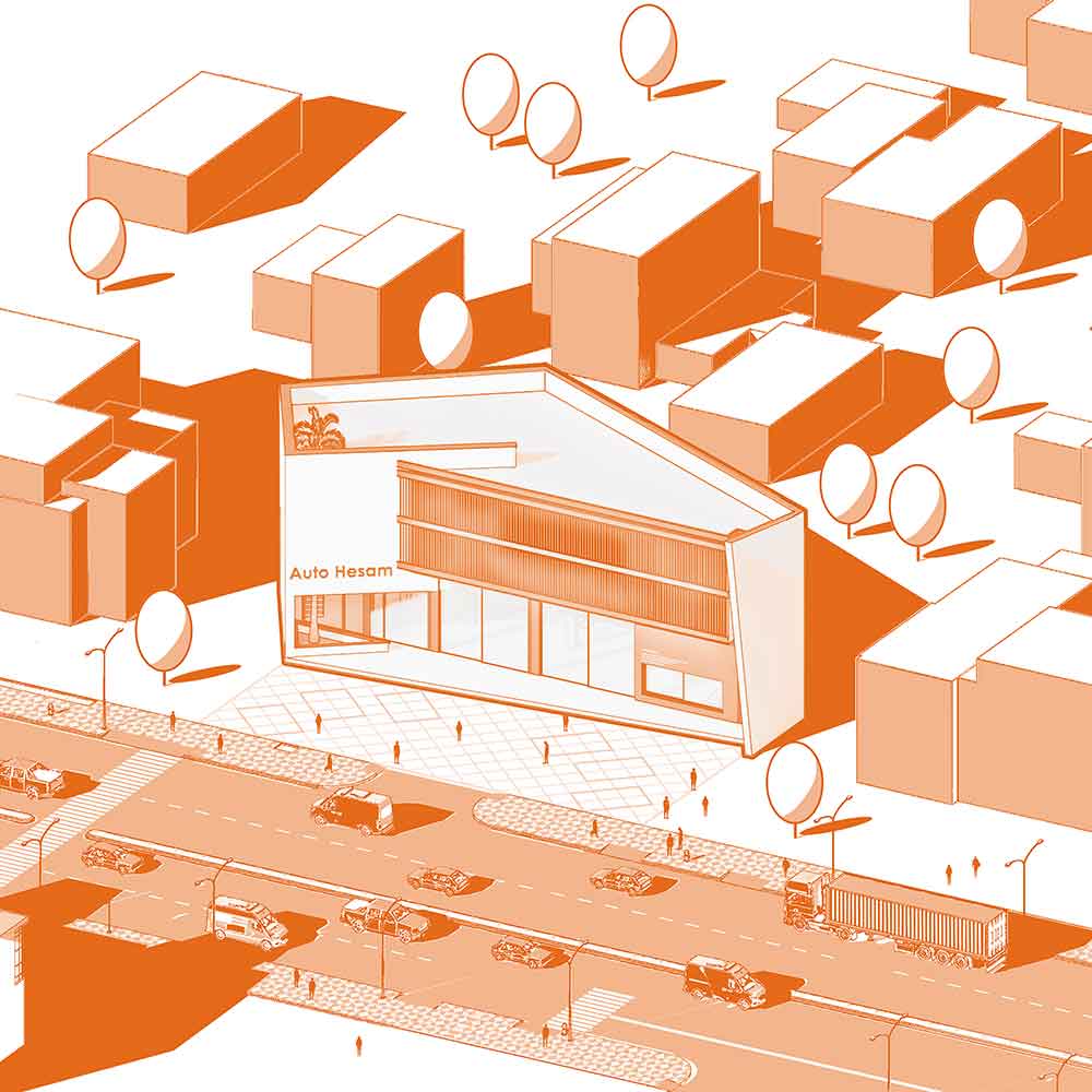 picture no. 10 of Auto Hesam project, designed by Mohammad Reza Kohzadi