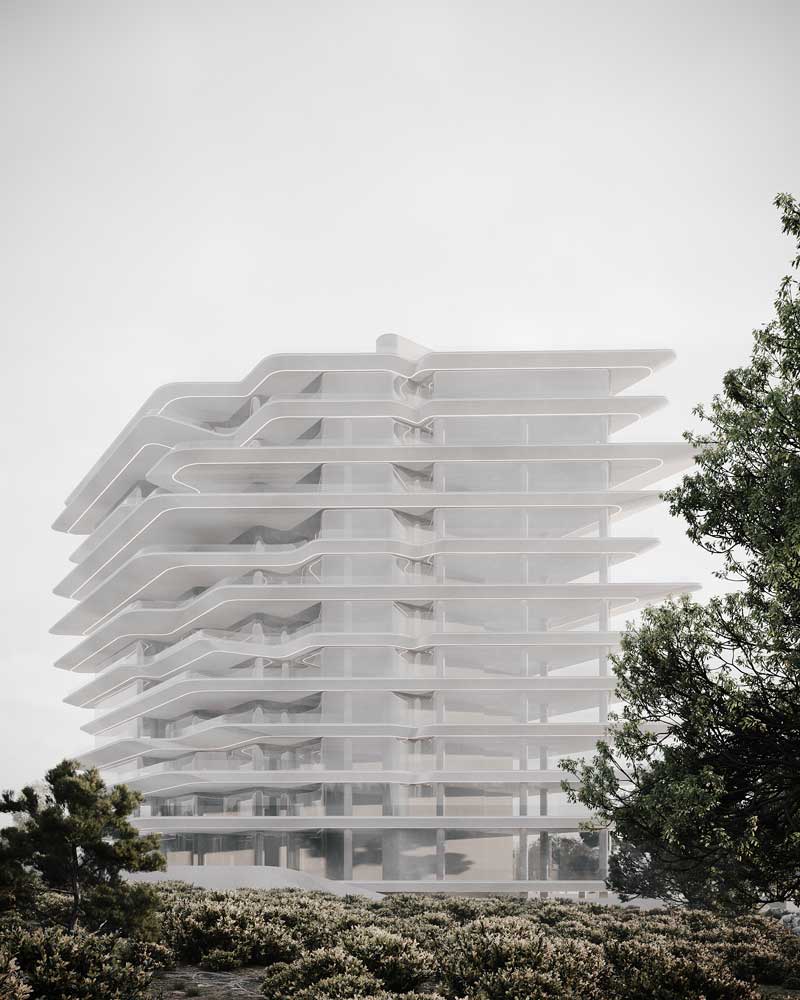 picture no. 16 of Fluid Beach Tower project, designed by Mohammad Reza Kohzadi