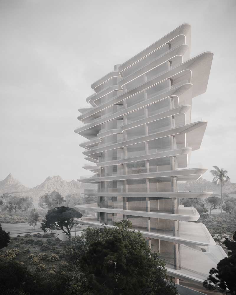 picture no. 17 of Fluid Beach Tower project, designed by Mohammad Reza Kohzadi