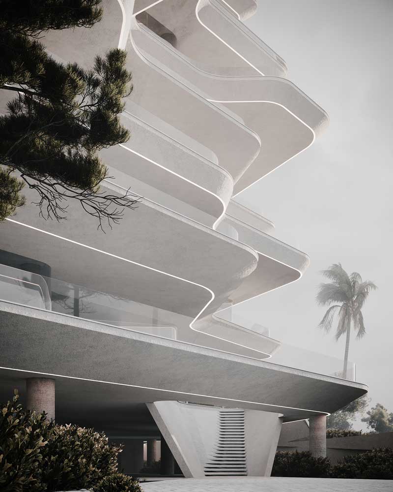 picture no. 18 of Fluid Beach Tower project, designed by Mohammad Reza Kohzadi