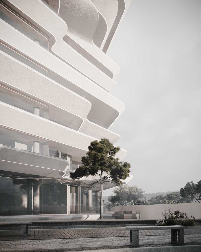 picture no. 19 of Fluid Beach Tower project, designed by Mohammad Reza Kohzadi