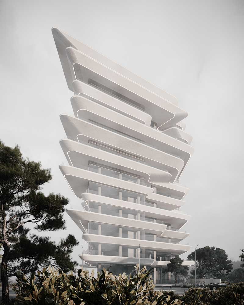picture no. 20 of Fluid Beach Tower project, designed by Mohammad Reza Kohzadi