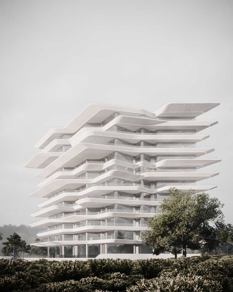 picture no. 10 of Fluid Beach Tower project, designed by Mohammad Reza Kohzadi