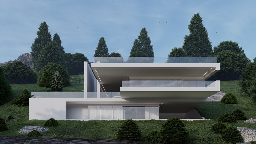 Details and images of Horizontal Villa , Villa architecture project, which is concept. design and development in 2020 by MRK Office.