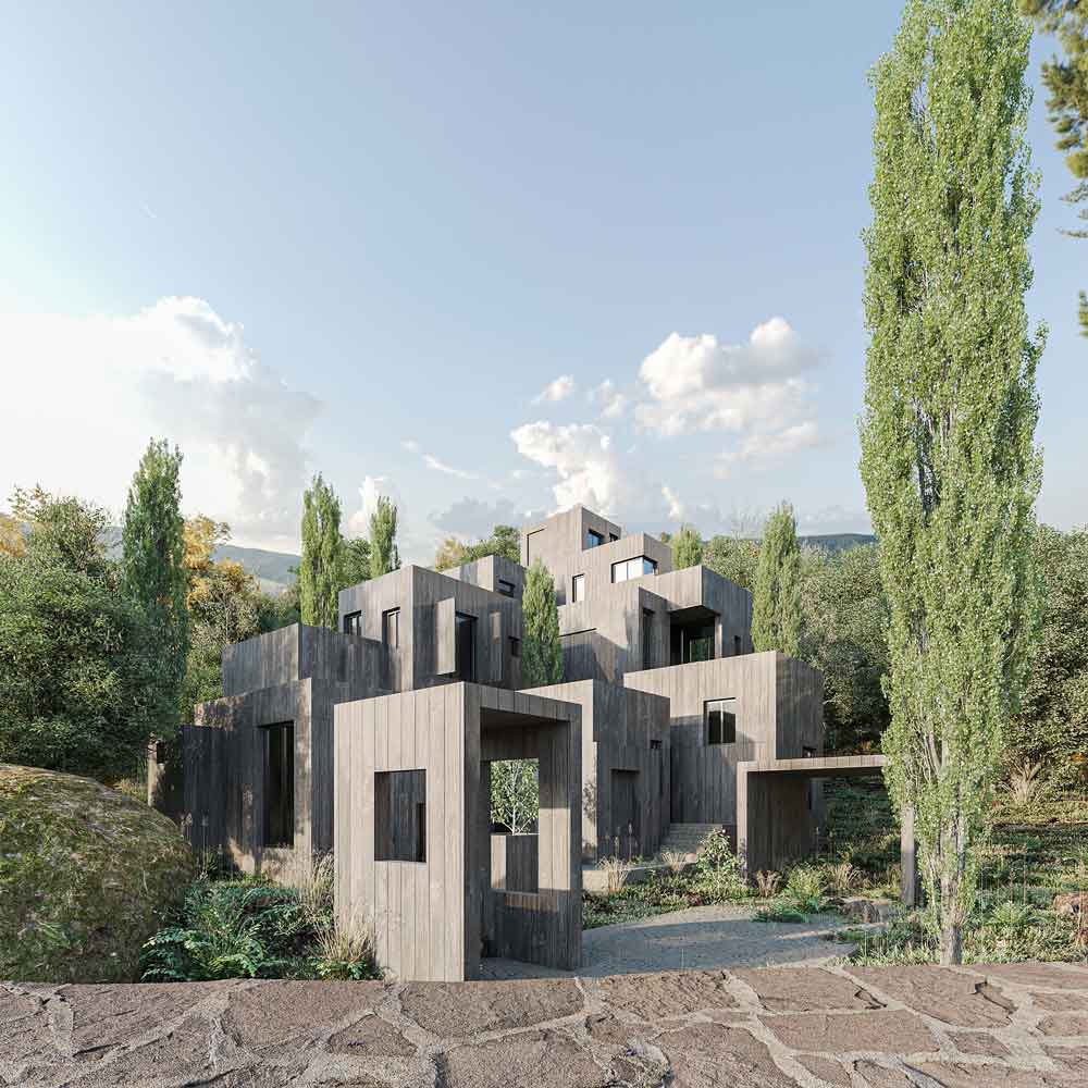 picture no. 11 of Sepidar Residential Complex project, designed by Mohammad Reza Kohzadi