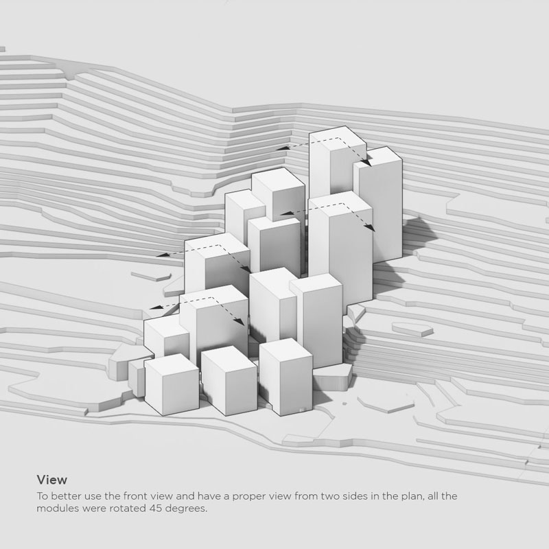 picture no. 5 of Sepidar Residential Complex project, designed by Mohammad Reza Kohzadi