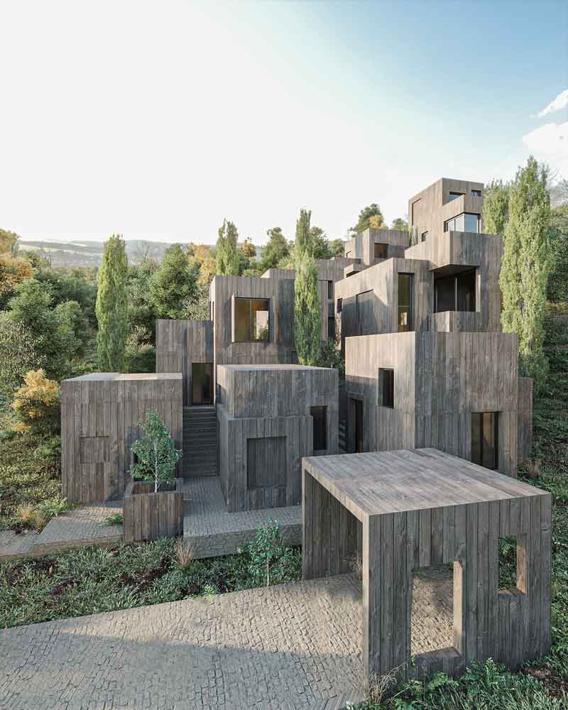 picture no. 10 of Sepidar Residential Complex project, designed by Mohammad Reza Kohzadi
